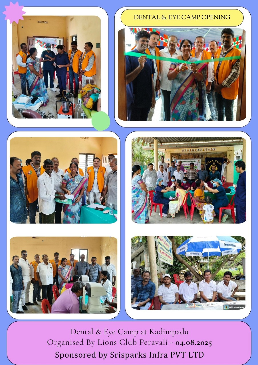 Dental & Eye Camp at Kadimpadu